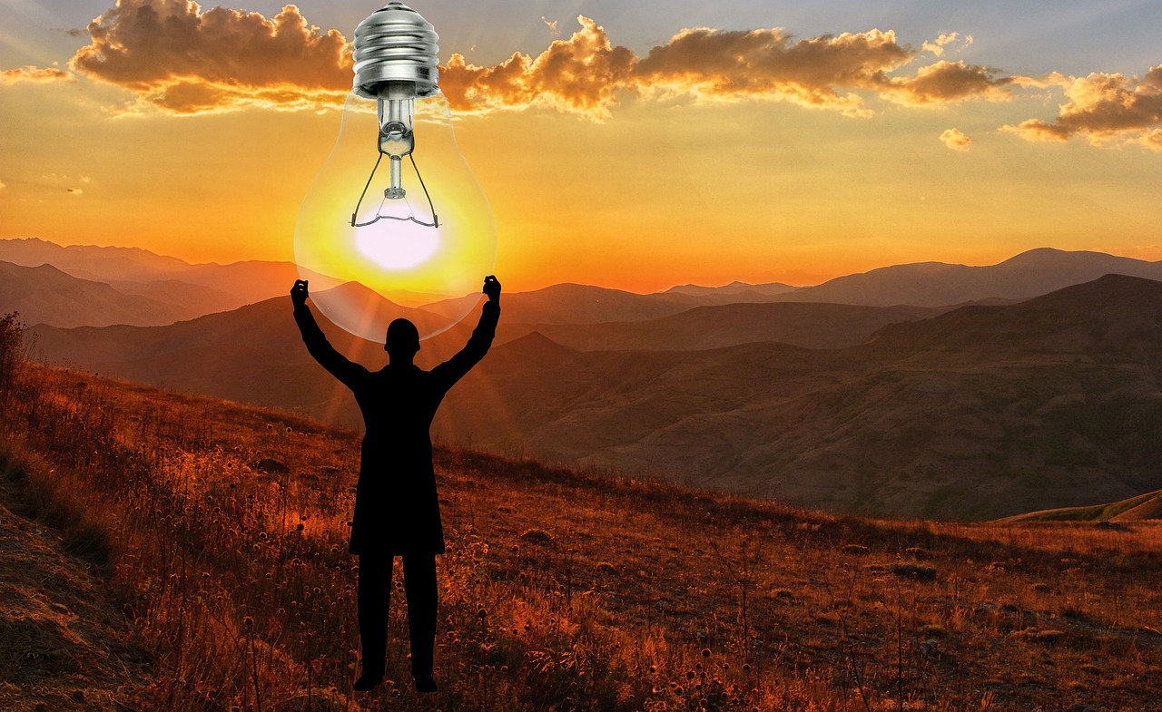 light, bulb, sun, solar, energy, electricity, light bulb, light bulb idea, power, electric, creativity, imagination, ecology, brown energy, brown power, brown idea